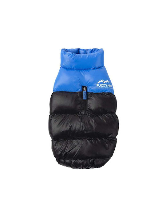 Fuzzyard Harlem Puffer Blue Waterproof / Windproof Dog Coat XXSmall with 26cm Back Length