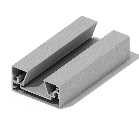 Showood Handlauf für Gartenzaun aus Aluminium 560cm 1Stück