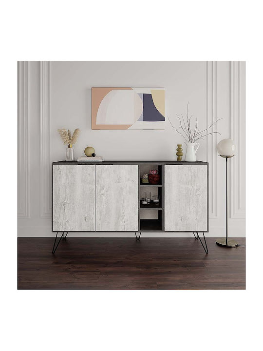 Sideboard Flynn Wooden GP037-0004.6 Gray Retro ...