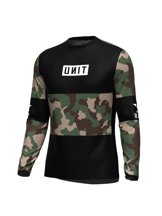 Unit Siege Ανδρική Μπλούζα Motocross Μακρυμάνικη Black/Camo