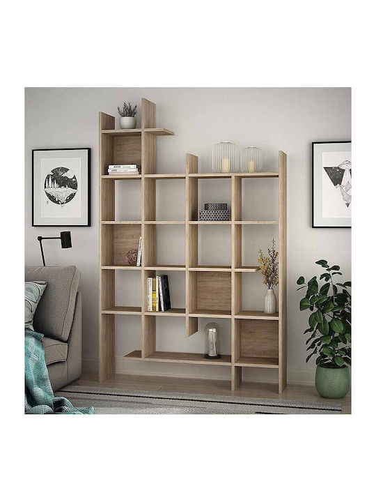 Bookcase Manco Natural Beech 122x25.5x188cm