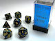 Chessex Lustrous Dice Gold/Shadow 27499