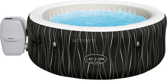Bestway Runde Aufblasbare Schwimmbecken Mit Hydromassage 196x66cm Schwarze