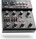 Vonyx VMM401 Analoger Mischpult 4.0 Kanäle mit Phantom Power & 2 XLR-Eingänge & Bluetooth