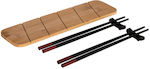 Bakaji Ceramic Sushi Set Brown 5pcs