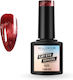 Elixir Semipermanent Lac de Unghii 1177 Flame Red Ochi de pisică 8ml 1buc