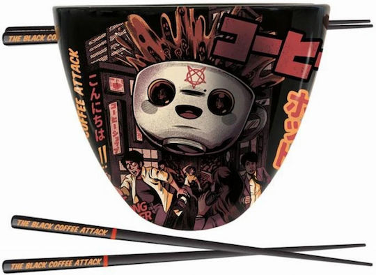 Pyramid Ilustrata - The Black Coffee Attack Chopsticks Κεραμικά Μαύρα 2τμχ 511ml Pyramid Ilustrata - The Black Coffee Attack Chopsticks Κεραμικά Μαύρα 2τμχ 511ml