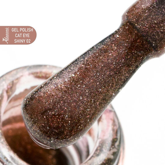 Alezori Ημιμόνιμο Βερνίκι Νυχιών Shiny 02 Cat Eye 15ml