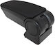 Rati Armster 3 Car Fabric Armrest for Suzuki SX4 S-Cross 2015-2020 Black