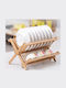 Wooden Brown Sink Strainer 38.5x33x20cm