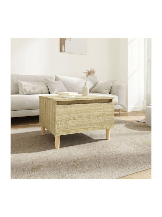 Rectangular Wooden Side Table Sonoma L50xW46xH35cm