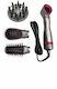 Elektrische Haarbürste Hot Air Brush 4 In 1 Keramik und mit Luft für Glätten und Locken 1000W