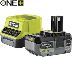 Ryobi Σετ Μπαταρίας Λιθίου 18V με Φορτιστή RC18120-140X Ryobi Σετ Μπαταρίας Λιθίου 18V με Φορτιστή RC18120-140X
