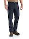 Trousers Chino Elastic in Loose Fit Navy Blue