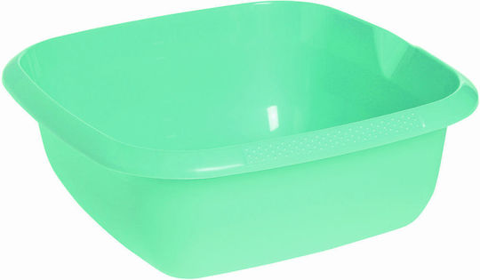 Keeeper Λεκάνη Τετράγωνη Bjork 34x34x12.5εκ. Χωρητικότητας 8lt Πράσινη