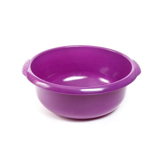 Nektarplast Λεκάνη Στρογγυλή 56.5x56.5x21.5εκ. Χωρητικότητας 30lt Μωβ