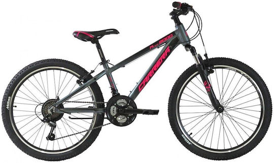 Carrera M4 2000 24" Παιδικό Mountain Bike 21 Ταχυτήτων με Σκελετό Αλουμινίου Γκρι
