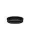 Ankor Plastic Soap Dish Countertop Black