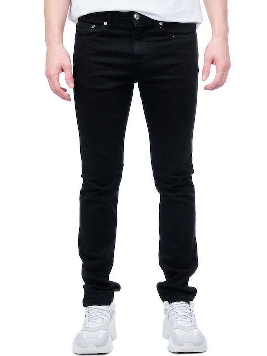 Karl Lagerfeld Pantaloni de Bărbați din Jean în Croială Slim Negru