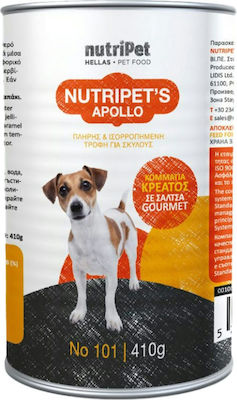 Nutripet Apollo Canned Wet Dog Food with Meat 1 x 410gr