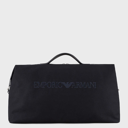 Emporio Armani Canvas Weekend Sack Voyage Navy Blue Fabric L58.5xW29.5xH35.5cm