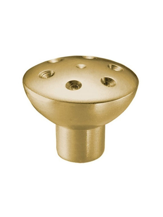 Viometale Metallic Furniture Knob 01.94 Ορο Ματ Ø28mm