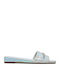 Alaina Women's Flat Sandals in Silver Color