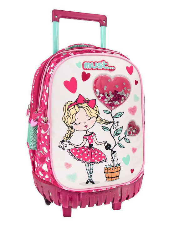 Must Balloon with 3 Compartments School Bag Trolley Elementary, Elementary Multicolored