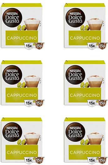 Nescafe Cappuccino Capsules Compatible With Dolce Gusto Machine 180 Caps