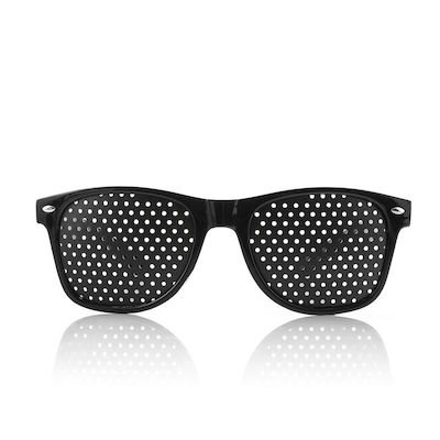 InnovaGoods Pinhole Easview Στενοπικά Γυαλιά σε Μαύρο Χρώμα