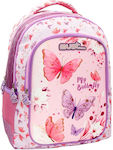 Must My Butterfly with 3 Compartments School Bag Backpack Elementary, Elementary Multicolored