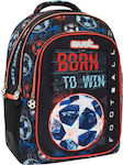 Must Born To Win with 3 Compartments School Bag Backpack Elementary, Elementary Multicolored