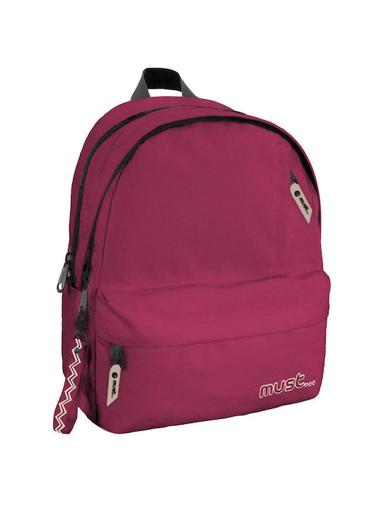 Must Monochrome Plus Double Schulranzen Rucksack Junior High-High School in Burgundisch Farbe 25Es