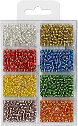 Meyco Glass Craft Beads Multicolor 150pcs Pearls 4mm 60gr