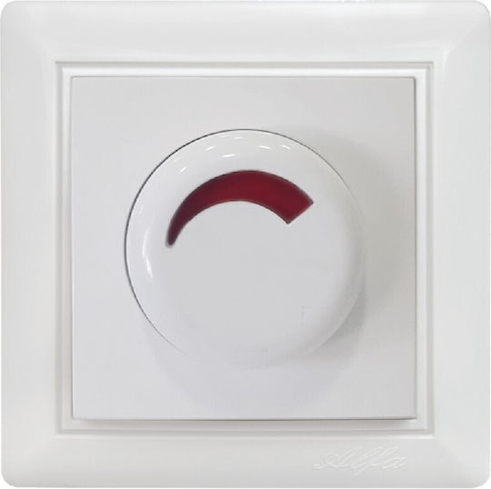 IlluminON Illuminon Alfa Dimmerschalter LED Rotierend 300W in Weiß Farbe