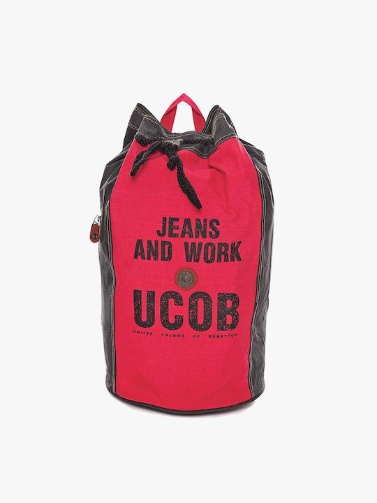 Benetton School Bag Backpack Junior High-High School Red