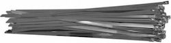 Yato Μεταλλικά Δεματικά Καλωδίων 400mmx8mm σε Μαύρο χρώμα (50τμχ) YT-70584