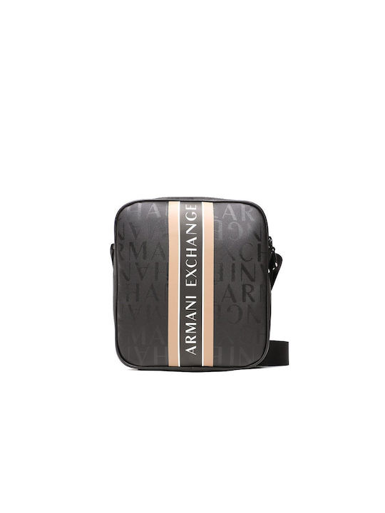 Armani Exchange Reporter Ανδρική Τσάντα Ώμου / Χιαστί σε Μαύρο χρώμα