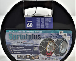 Sprintplus Pole Position 60 Αντιολισθητικές Αλυσίδες με Πάχος 9mm για Επιβατικό Αυτοκίνητο 2τμχ