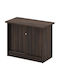 Cabinet de Birou cu încuietoare Nuc închis 90x45x70cm