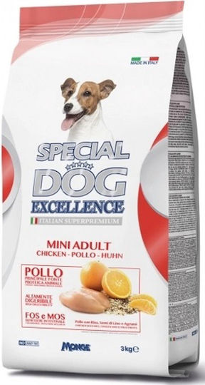 Monge Special Dog Excellence Mini 3kg Hrana Uscată Pentru Câini Adulți Rase Mici Cu Pui