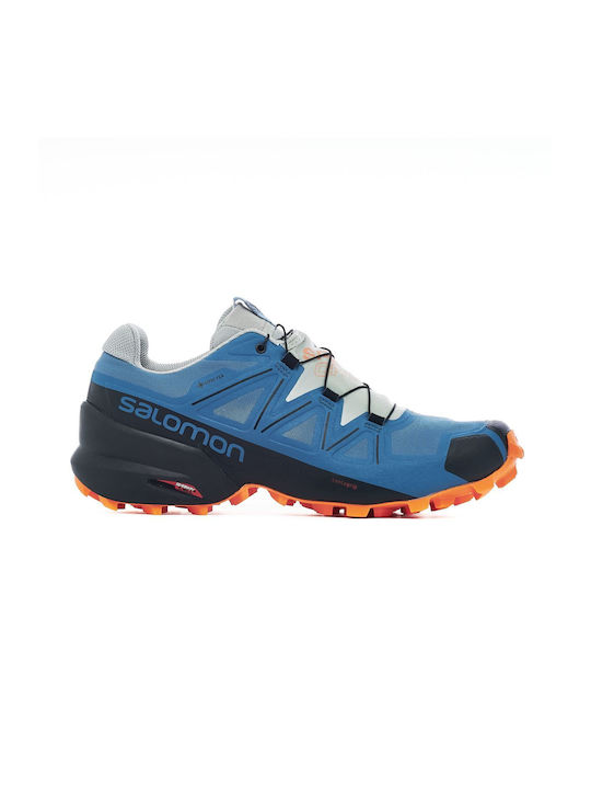 Speedcross 5 GTX Sport Shoes Trail Running Waterproof with Gore-Tex Membrane Mallard Blue / Wrought Iron / Vibrant Orange