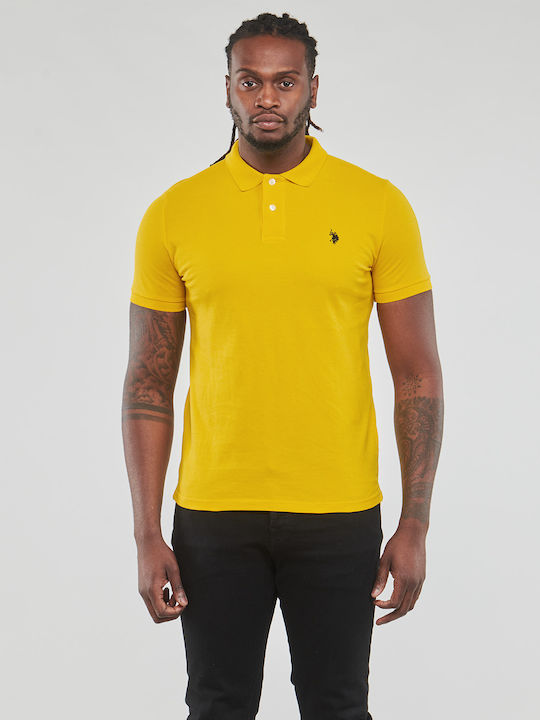 U.S. Polo Assn. Ανδρικό T-shirt Polo Κίτρινο