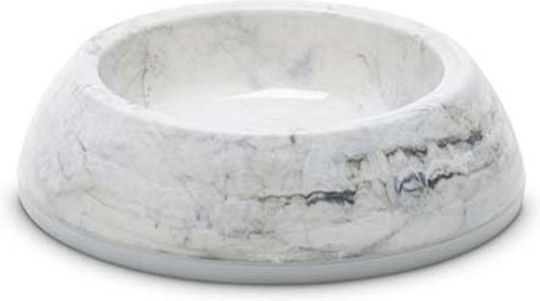 Savic Delice Marble Пластмаса Купа Храна & Вода за Куче & Котка с Основа 200мл 10.5см в Сив Цвят