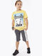 Kids' Set with Shorts Summer 2pcs Yellow