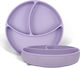 Baby Cloud Baby Food Plate made of Silicone Purple