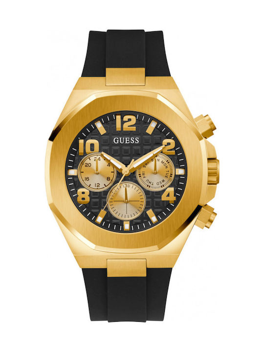 Guess Empire Men's Watch 46mm Chronograph Battery with Black Metal Bracelet