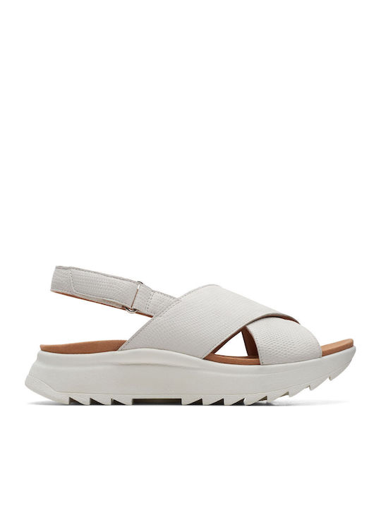 Clarks Dashlite Wish Leather Women's Flat Sanda...