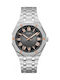 Guess Asset Men's Watch 45mm Battery with Silver Metal Bracelet