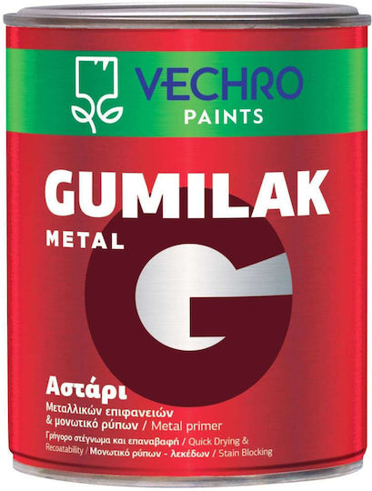 Vechro Gumilak Metal Grundierung Weiß Geeignet für Metall 5Es